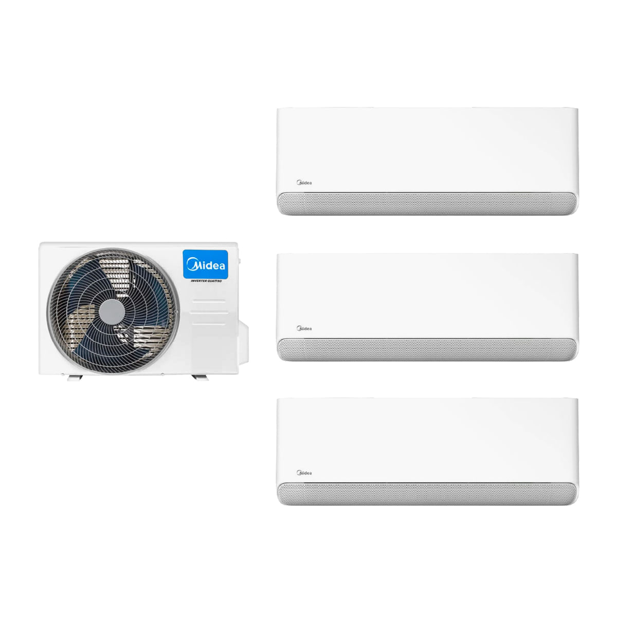 Midea Multisplit Breezeless 3x12000 BTUh con Wi-Fi